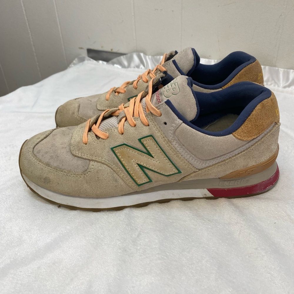 New Balance 574 Taupe Caramel Sneakers MENS size 9